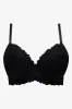 Plus Size 2 Pack Lace Balconette Bras Black & Pink sold by Ackermas