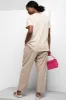 Crew Neck Short Sleeve T-Shirt Natural sold by Ackermas