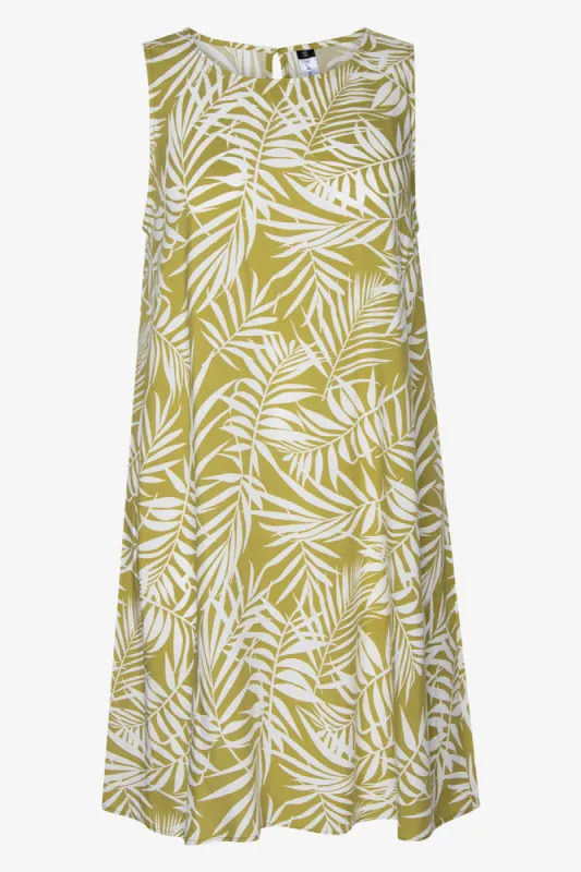 Sleeveless A-Line Dress Green sold by Ackermas