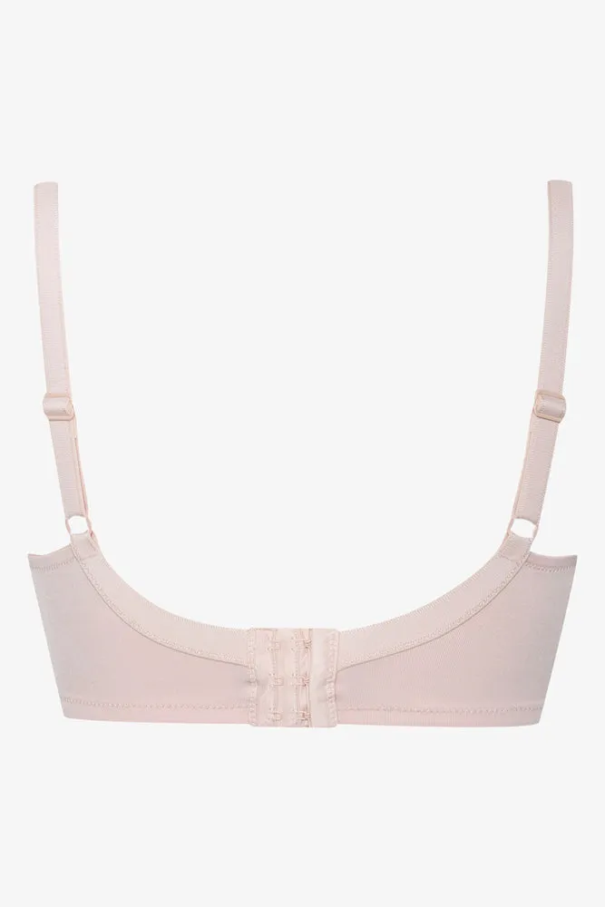 Plus Size 2 Pack Non Padded Wirefree Bras Natural & White sold by Ackermas product image thumbnail 4