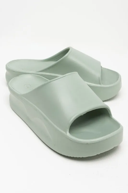 Flatform Sandal Green sold by Ackermas