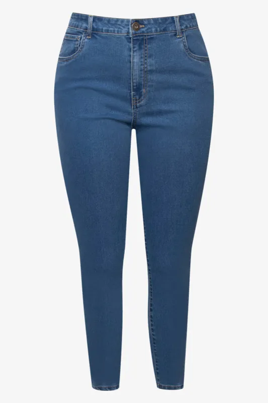 Lift, Slim & Shape Skinny Denim Jeans Blue sold by Ackermas