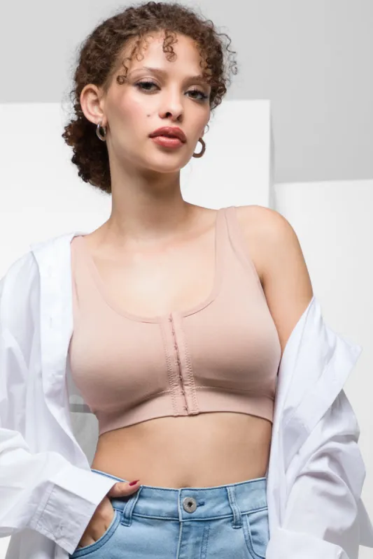 Seam-Free Front Fastener Bra Natural sold by Ackermas