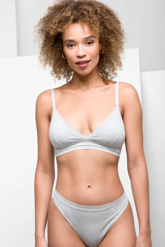 Padded Bralette Light Grey sold by Ackermas