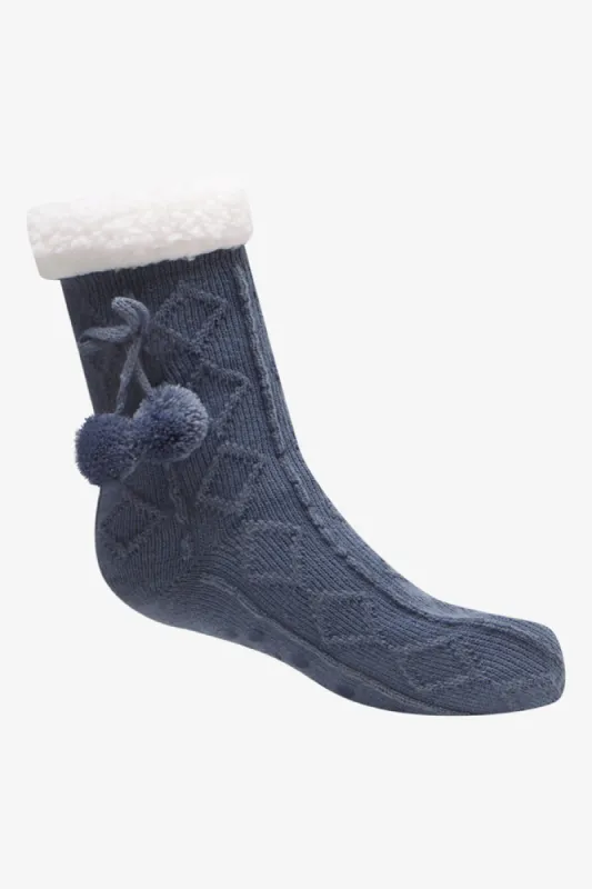 Slipper Sock Blue sold by Ackermas