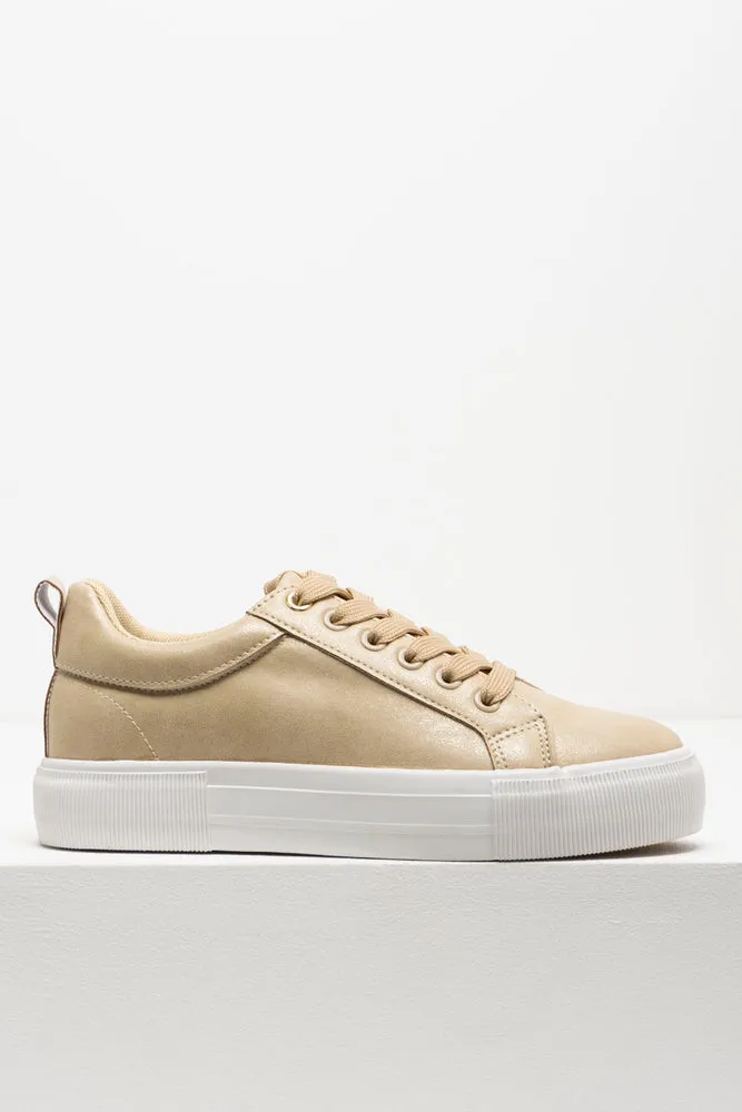 Lace Up Sneaker Gold sold by Ackermas product image thumbnail 2
