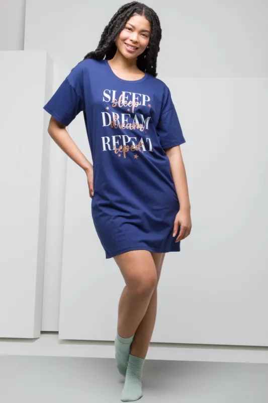 Sleep-Shirt Navy sold by Ackermas