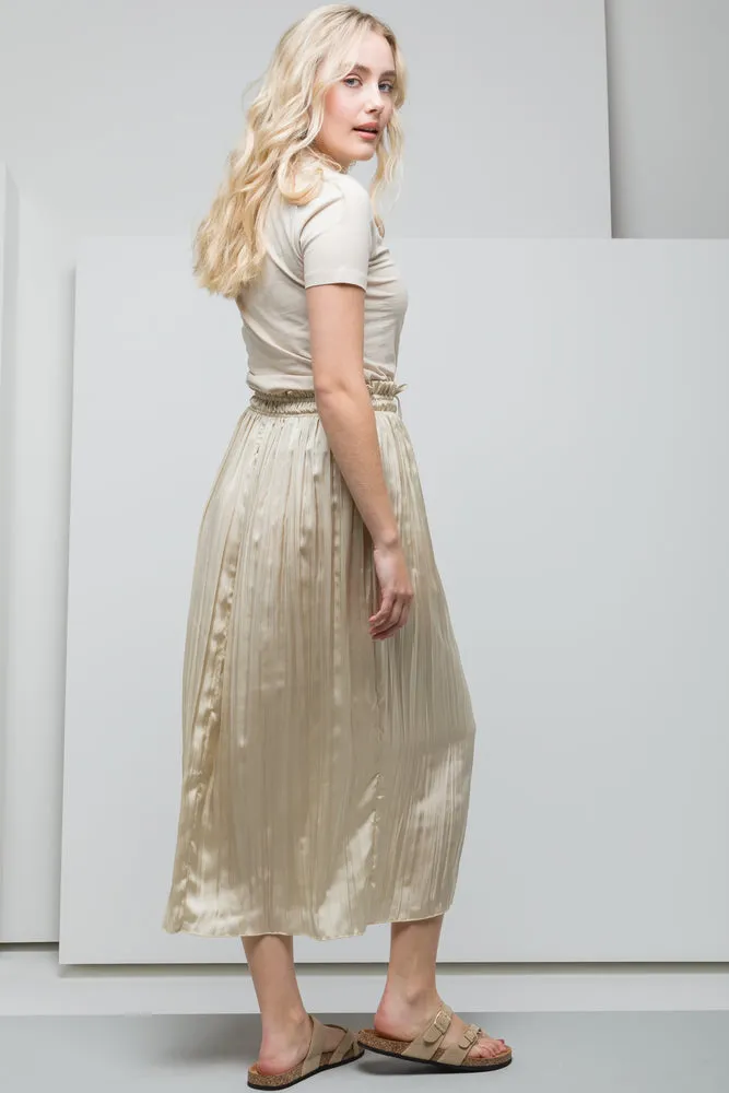 Pleated Skirt Natural sold by Ackermas product image thumbnail 4