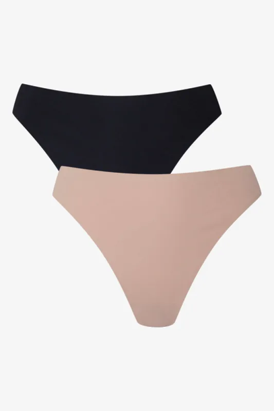 2 Pack Thongs Black & Natural sold by Ackermas