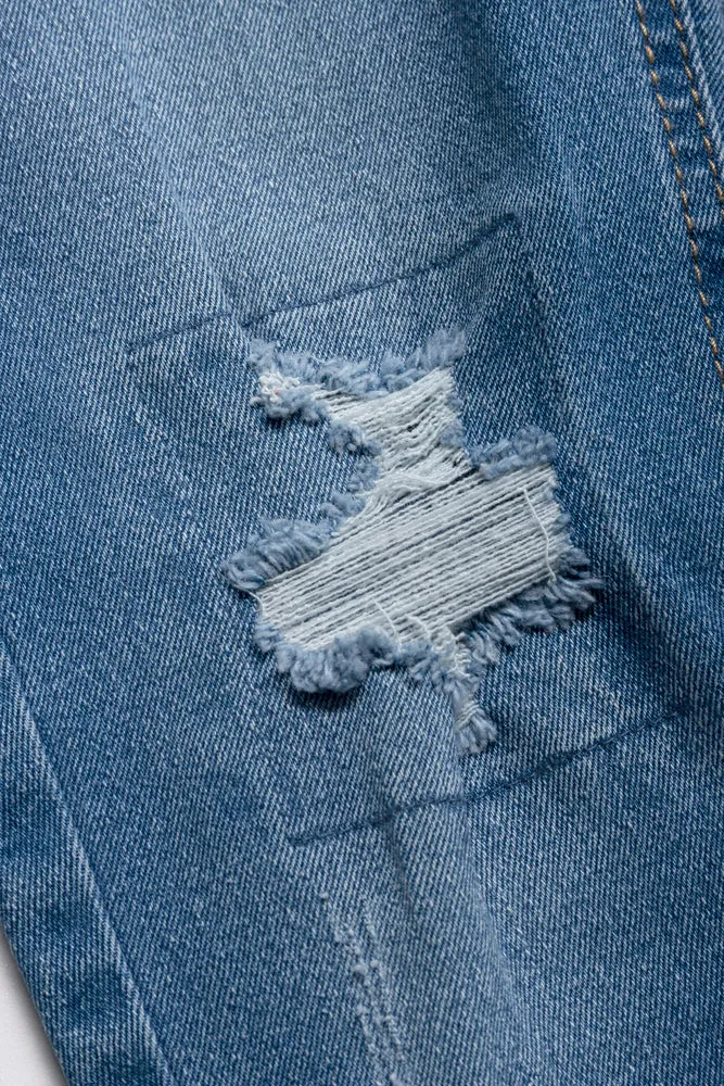 Styled Skinny Denim Rip And Repair Light Blue sold by Ackermas product image thumbnail 3