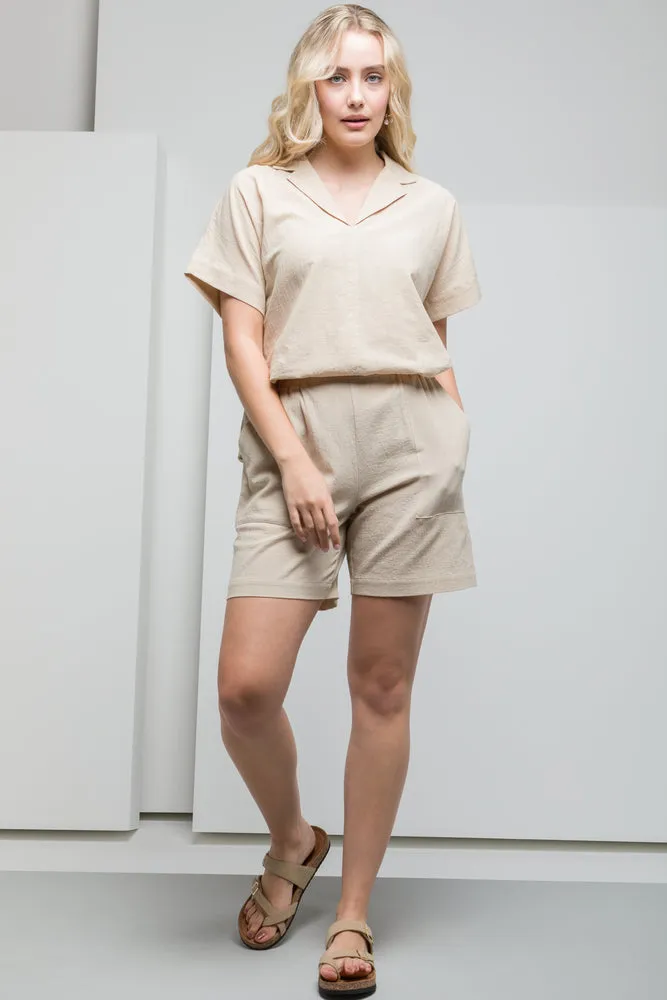 Pull On Shorts Natural sold by Ackermas