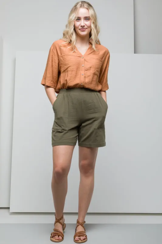 Pull On Shorts Green sold by Ackermas
