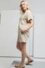 V-Neck Short Sleeve Top Natural sold by Ackermas