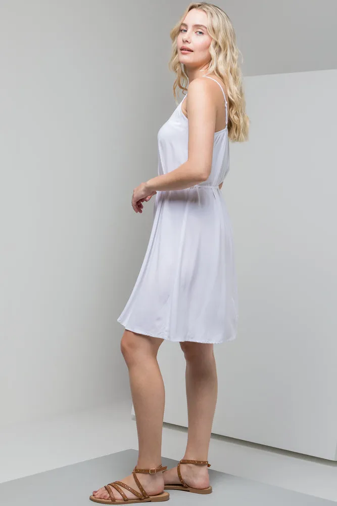 Belted Strappy Dress White sold by Ackermas product image thumbnail 2