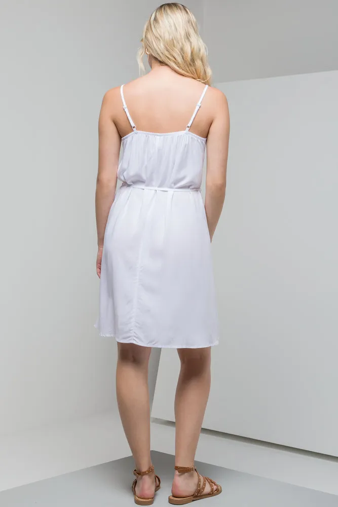 Belted Strappy Dress White sold by Ackermas product image thumbnail 3