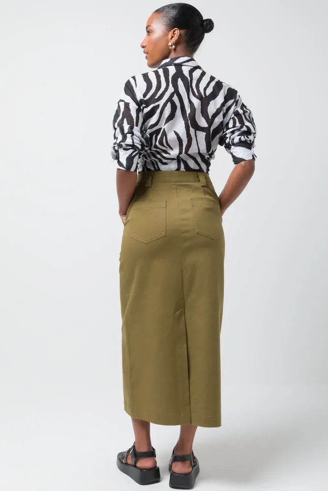 Utility Twill Skirt Green sold by Ackermas product image thumbnail 4