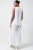 Sleeveless Shirt Linen White sold by Ackermas
