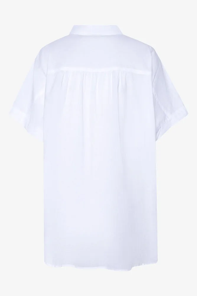 Short Sleeve Shirt White sold by Ackermas product image thumbnail 2