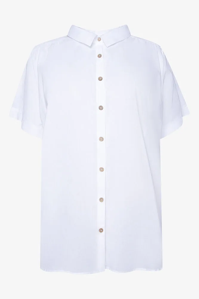 Short Sleeve Shirt White sold by Ackermas