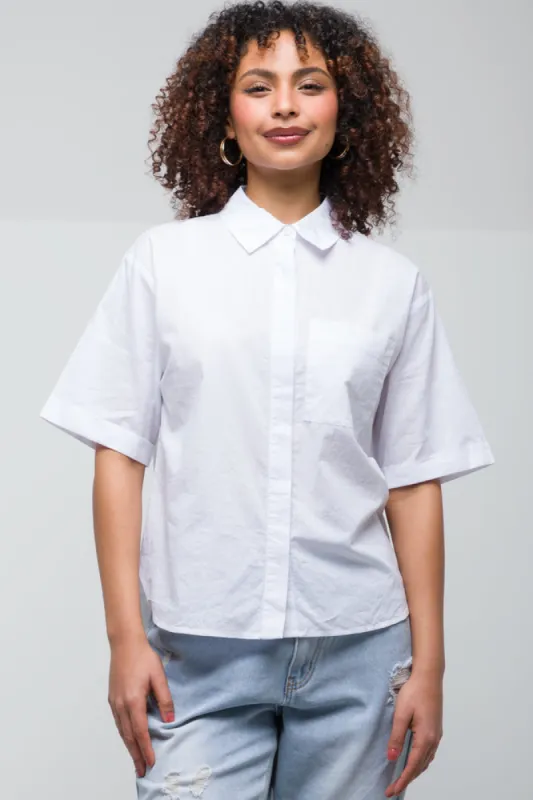 Short Sleeve Shirt White sold by Ackermas