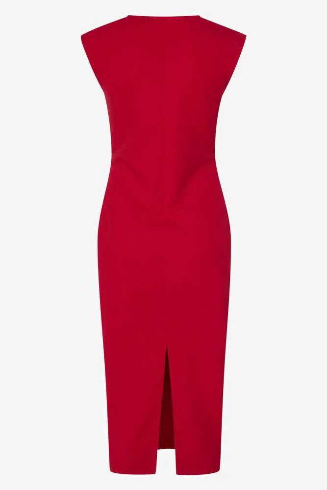 Scuba Bodycon Dress Red sold by Ackermas product image thumbnail 2