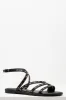 Studded Strappy Sandal Black sold by Ackermas