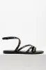 Studded Strappy Sandal Black sold by Ackermas