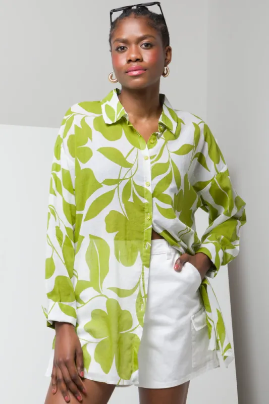 Longer Length Shirt Green sold by Ackermas