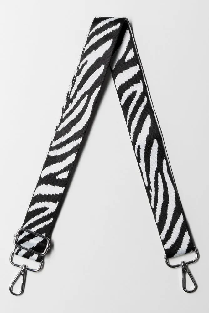 Zebra Bag Strap Black & White sold by Ackermas