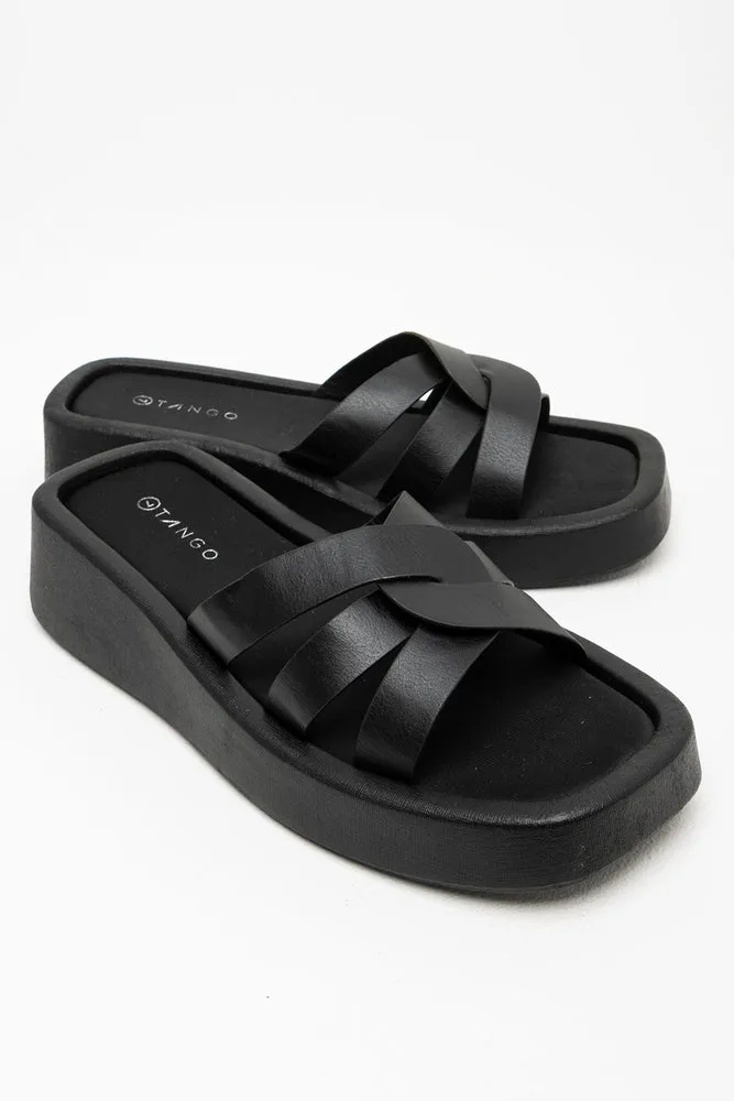 Flatform Sandal Black sold by Ackermas