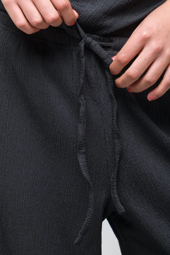 Knit Wide Leg Pant Black sold by Ackermas product image thumbnail 5