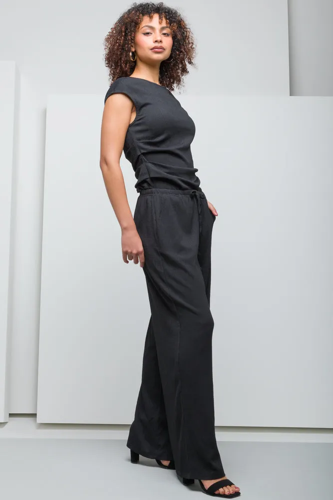 Knit Wide Leg Pant Black sold by Ackermas product image thumbnail 3