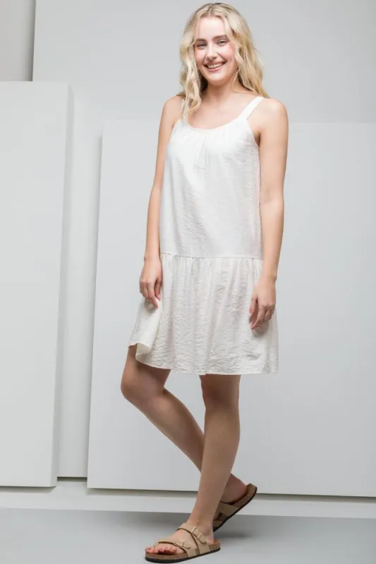 Strappy Tent Dress White sold by Ackermas