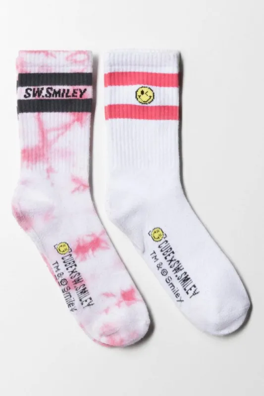Cube X S.W. Smiley 2 Pack Socks Multi sold by Ackermas