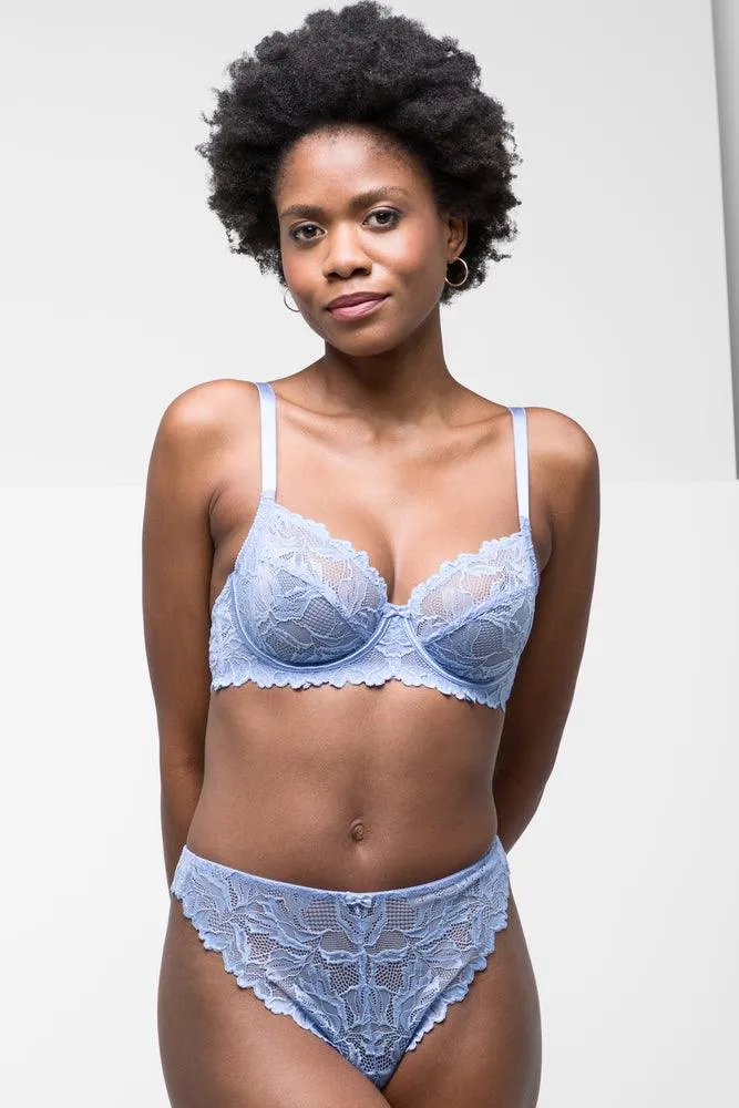 2 Pack Lace Thongs Blue & Natural sold by Ackermas