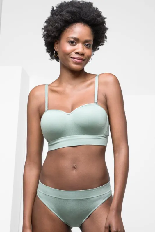 3 Pack Seam-Free Brazilian Panties Green, Black & Grey sold by Ackermas