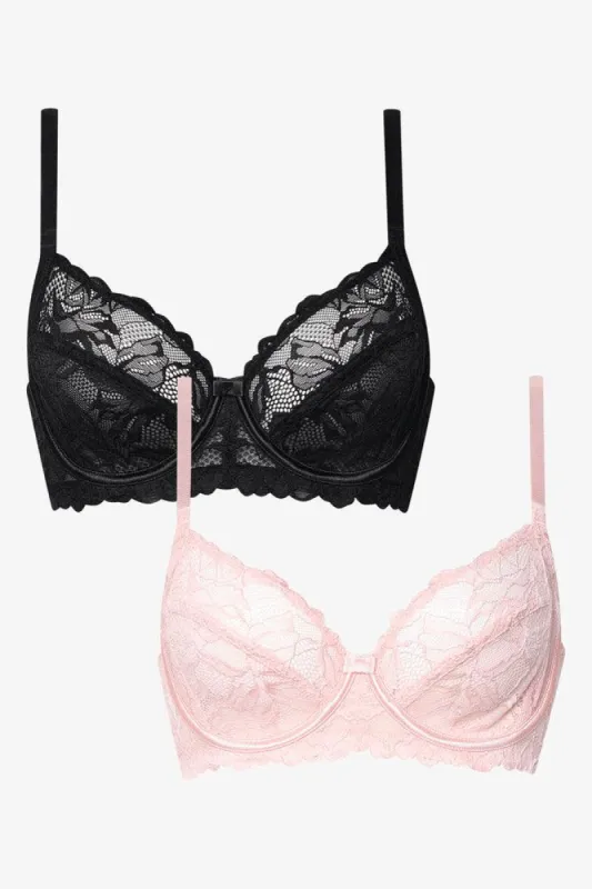 2 Pack Sml Non Padded Underwire Lace sold by Ackermas