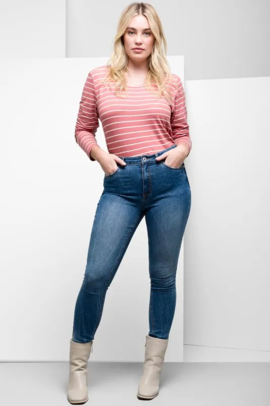 Skinny Denim Jeans Blue sold by Ackermas