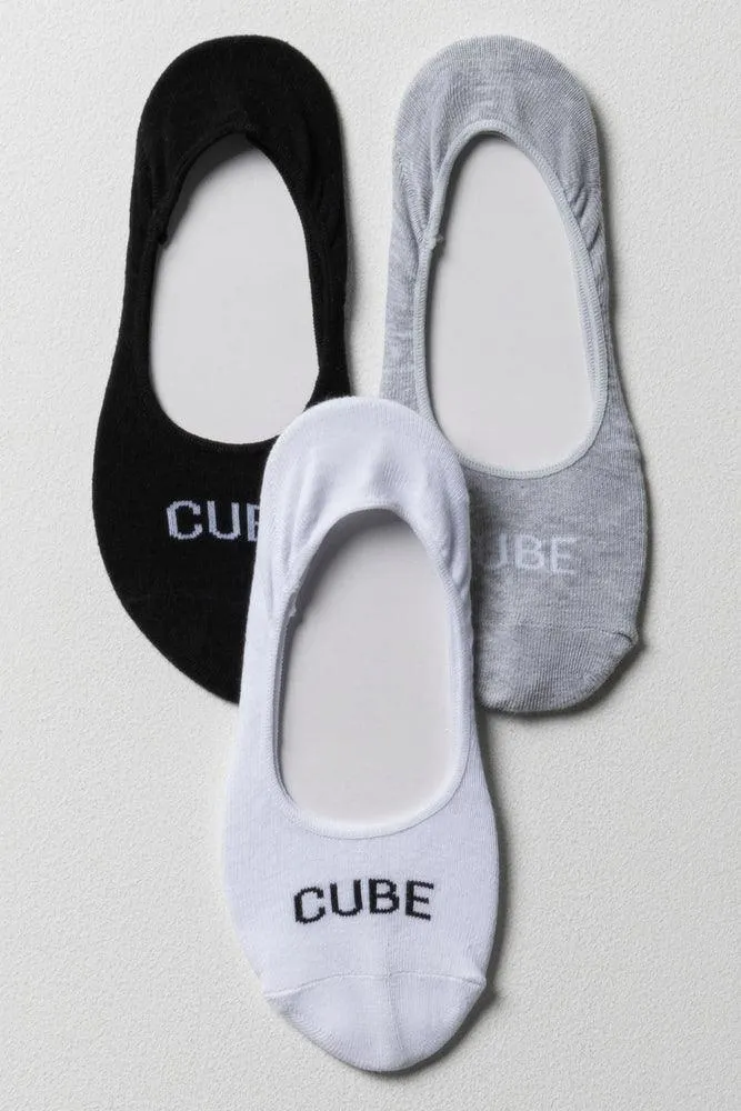 3 Pack Secret Socks Black, White & Grey sold by Ackermas