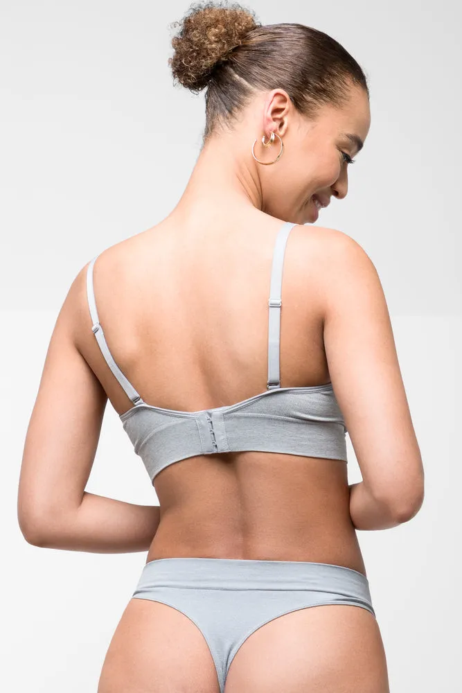 3 Pack Seam-Free Thong Panties Black, Grey, White sold by Ackermas product image thumbnail 4