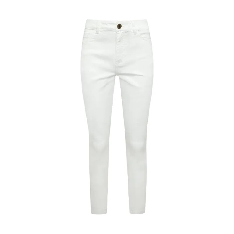 High Rise Skinny Denim Jeans White sold by Ackermas