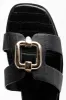 Cut Out Sandal Black sold by Ackermas
