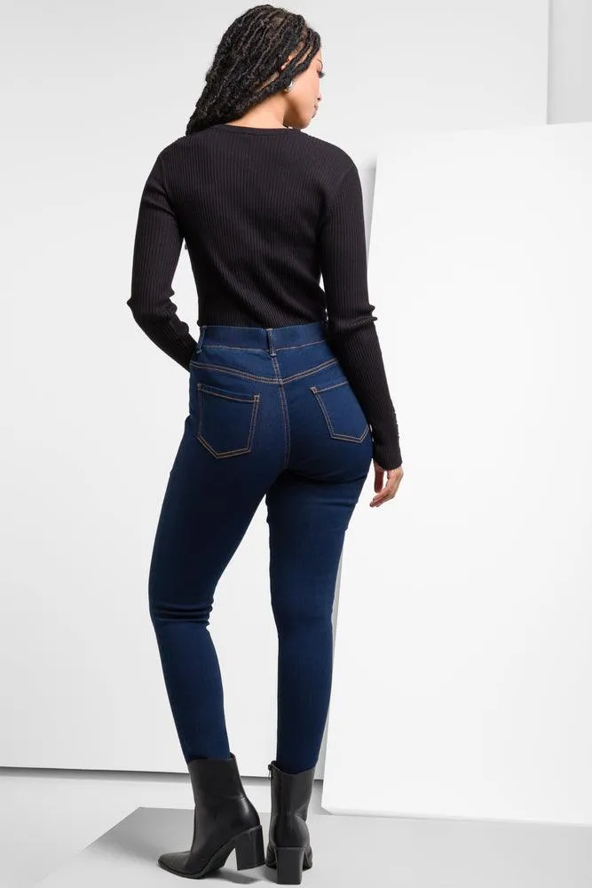 Pull On Jeggings Dark Blue sold by Ackermas product image thumbnail 3