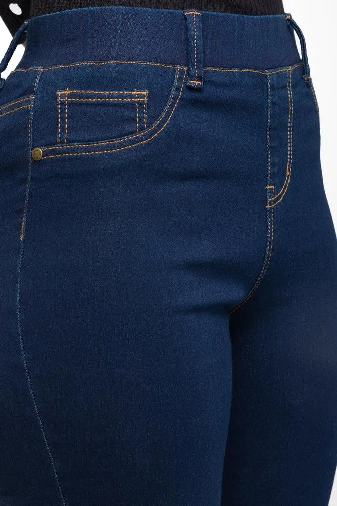 Pull On Jeggings Dark Blue sold by Ackermas product image thumbnail 4