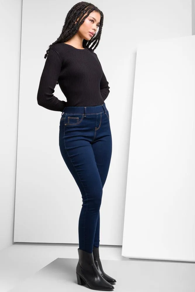 Pull On Jeggings Dark Blue sold by Ackermas product image thumbnail 2