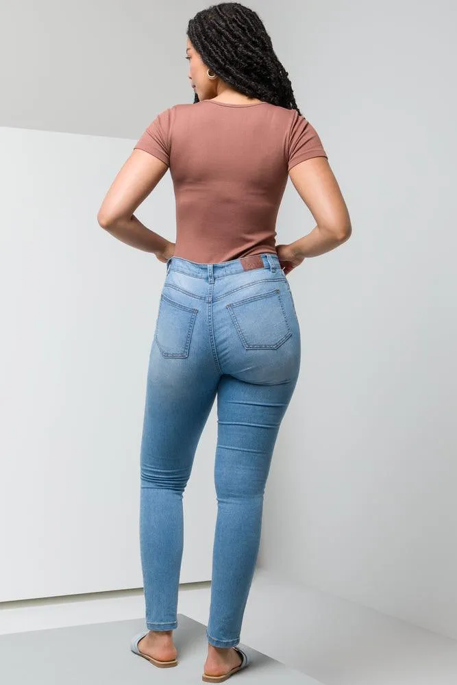 High Rise Skinny Jeans Light Blue sold by Ackermas product image thumbnail 4