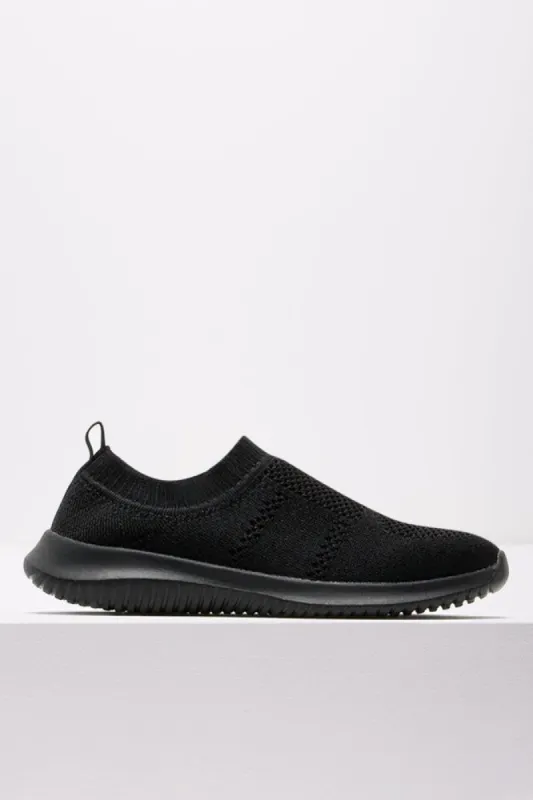 Knitted Trainer Black sold by Ackermas