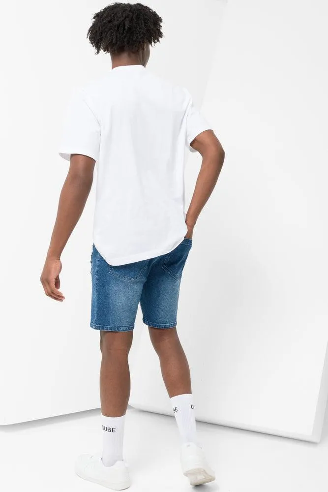 Denim Shorts Blue sold by Ackermas product image thumbnail 3