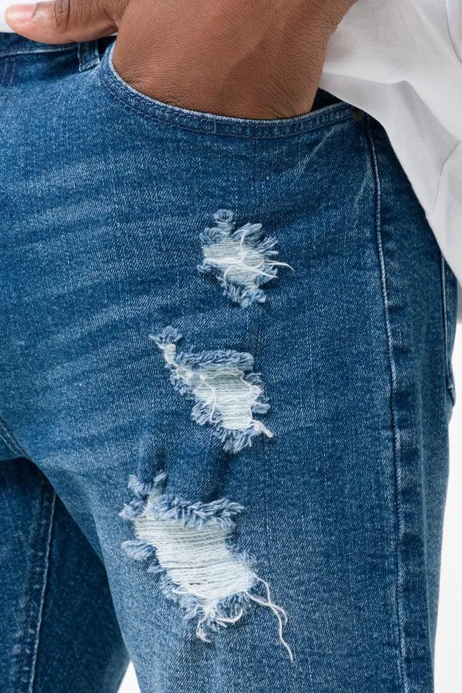 Denim Shorts Blue sold by Ackermas product image thumbnail 4