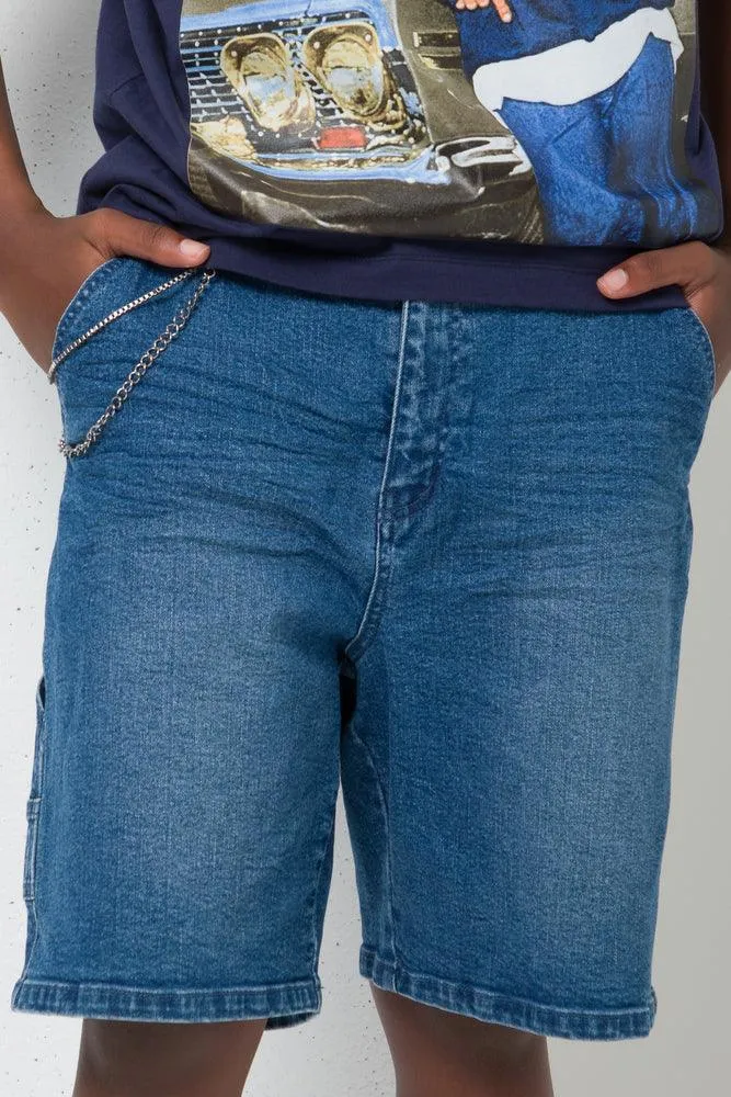 Carpenter Denim Shorts Blue sold by Ackermas product image thumbnail 2
